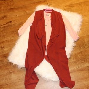 sleeve  less cardigan